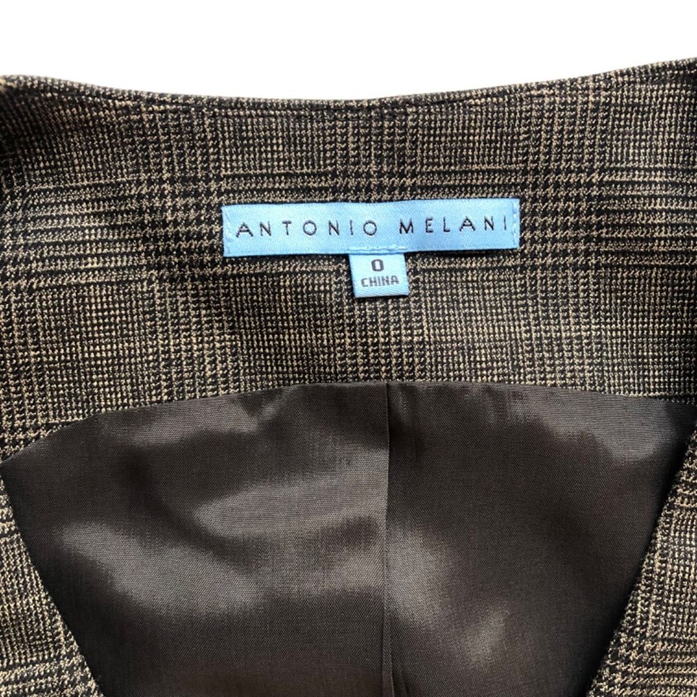 NWT Antonio Melani Glen Plaid Vest - Picture 7 of 16